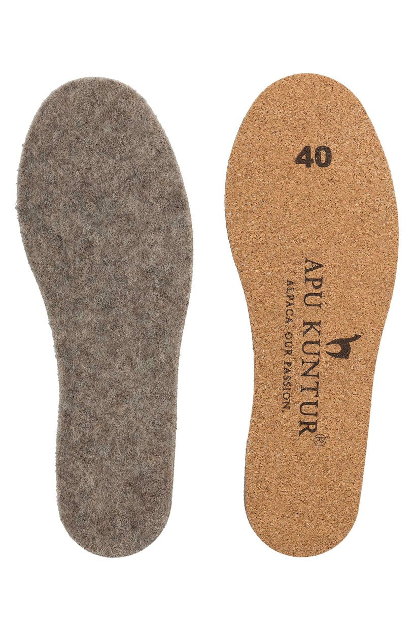 Apu Kuntur - Alpaka Thermosohlen - mit Kork - 10060 - 4