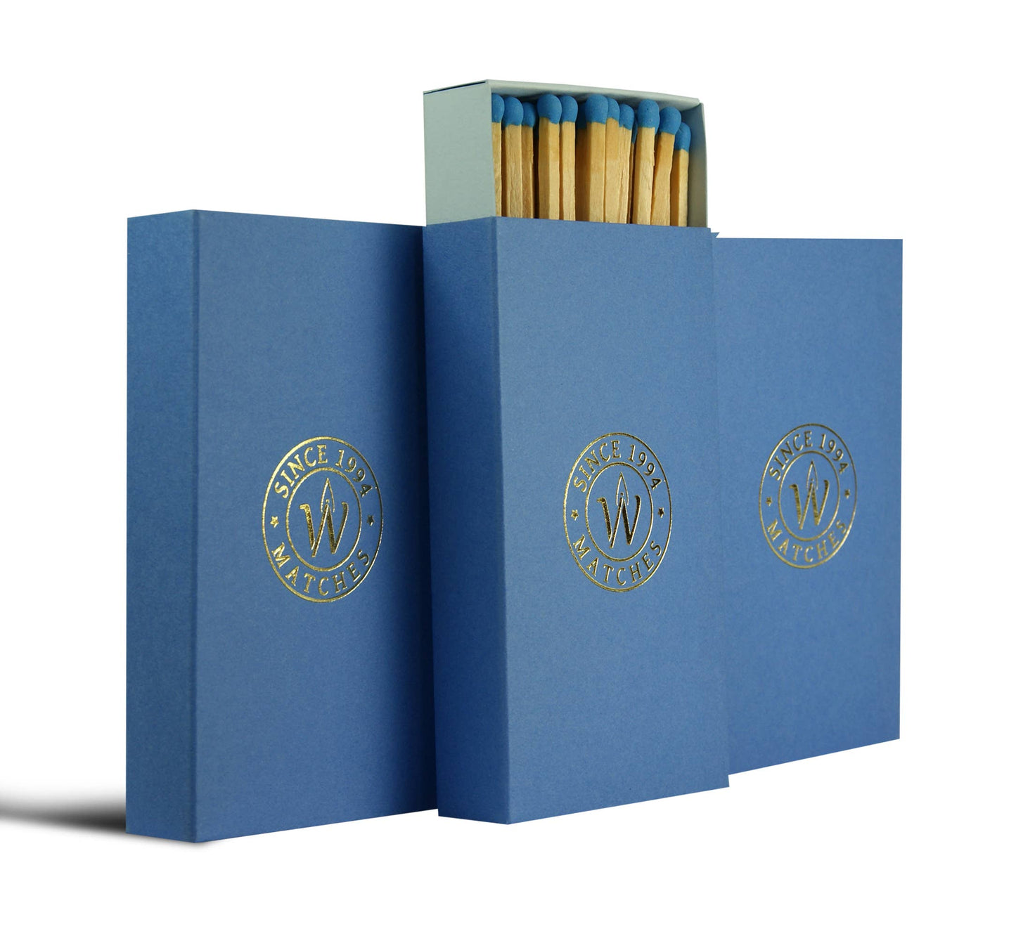 Premium Streichhölzer – Lange Design-Streichhölzer - Tiefblau - Verdancia