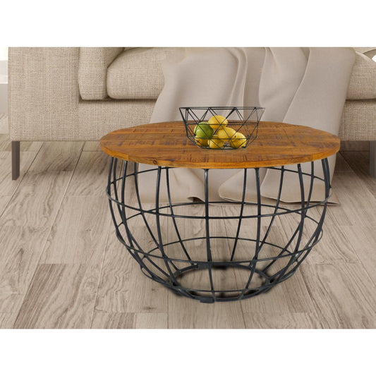 Beistelltisch - nachhaltig Couchtisch Wohnzimmer-Tisch - rund - Lexington - ø 55 cm - Verdancia