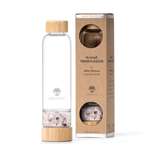 Kristallstein Trinkflasche von Lotus Vita