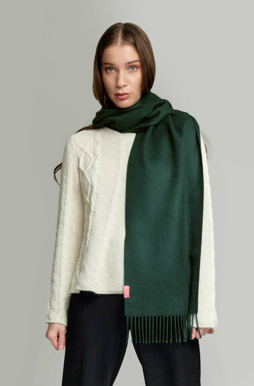 KUNA | Alpaka Webschal Adrian – 100 % Baby-Alpaka | Pasteltöne - Apu Kuntur - Verdancia 9