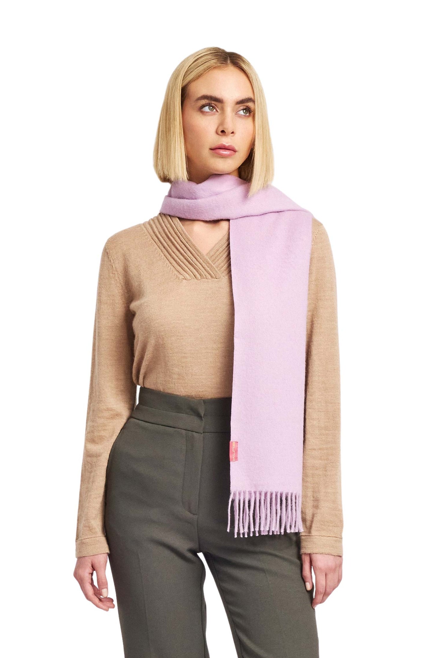 KUNA | Alpaka Webschal Adrian – 100 % Baby-Alpaka | Pasteltöne - Apu Kuntur - Verdancia 7