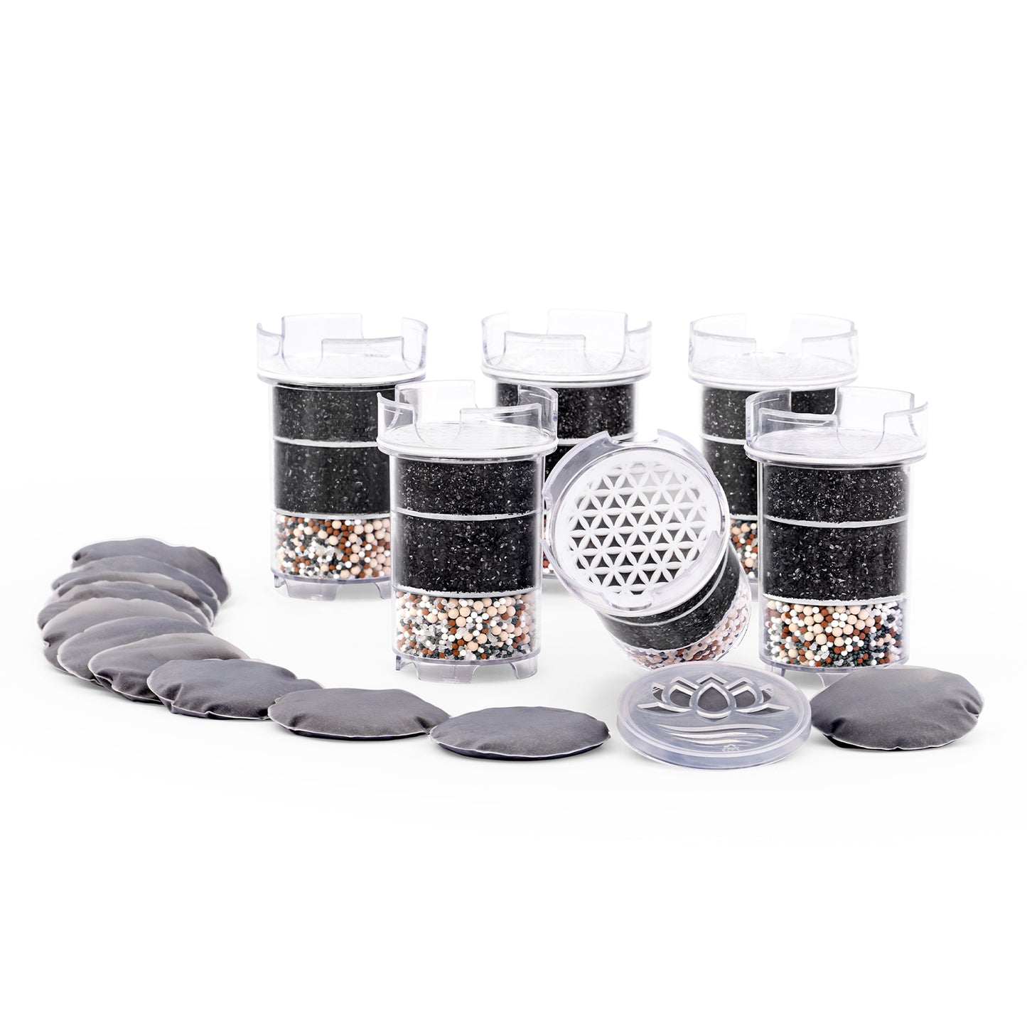 Jahrespaket mit Lotus Vita Filterkartuschen und Kalkfilterpads