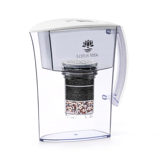 Lotus Vita Wasserfilterkanne Lotus Weiß