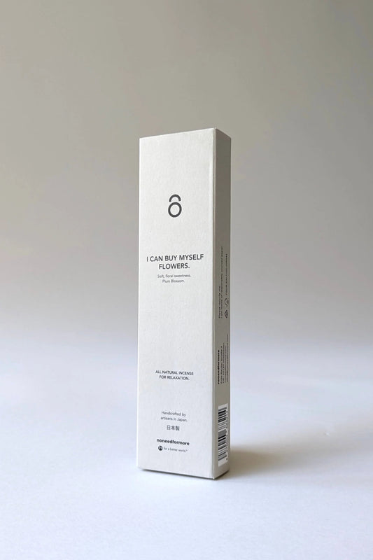 no need for more - Natürliche Räucherstäbchen - "I Can Buy Myself Flowers" - Pflaumenblüten - Verdancia