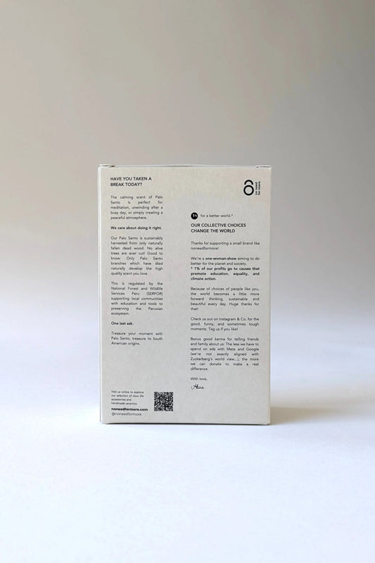 no need for more - Natürliches Holz Räucherwerk - "Palo Santo" - Verdancia