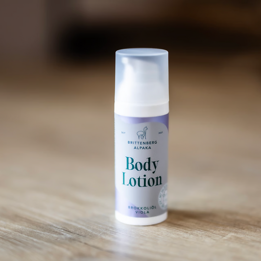 Brittenberg Alpaka - Body Lotion - Brokkoliöl & Viola- mit Keratin aus Alpakawolle - Verdancia