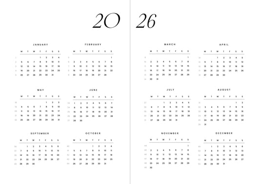 Cozy Publishing - Gemütlicher Planer 2026 | Nachthimmel – „Ziele nach dem Mond, Liebling“ | Kalender - Verdancia