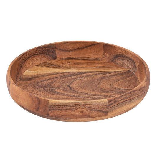 Holzschale - Deko Schale - Obstschale - Holz ø30cm - lebensmittelecht - Akazie massiv - Verdancia