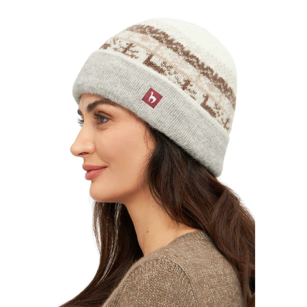 Apu Kuntur - Alpaka Mütze NATURA – Wendemütze aus 100% - ungefärbt - Verdancia