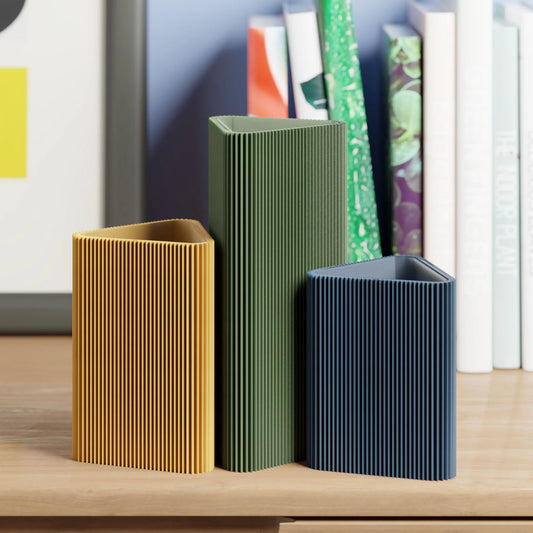 Dennis Maas dreieck Vase Gelb