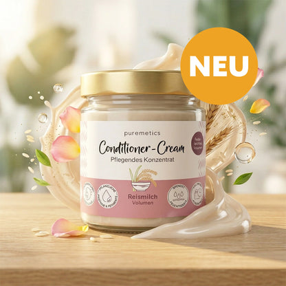Puremetics | Volumen Conditioner-Cream „Reismilch“ – Leichte Haarpflege mit Protein-Komplex