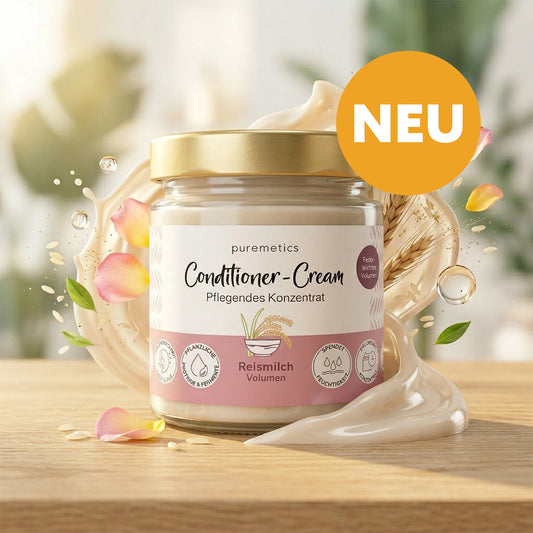 Puremetics | Volumen Conditioner-Cream „Reismilch“ – Leichte Haarpflege mit Protein-Komplex