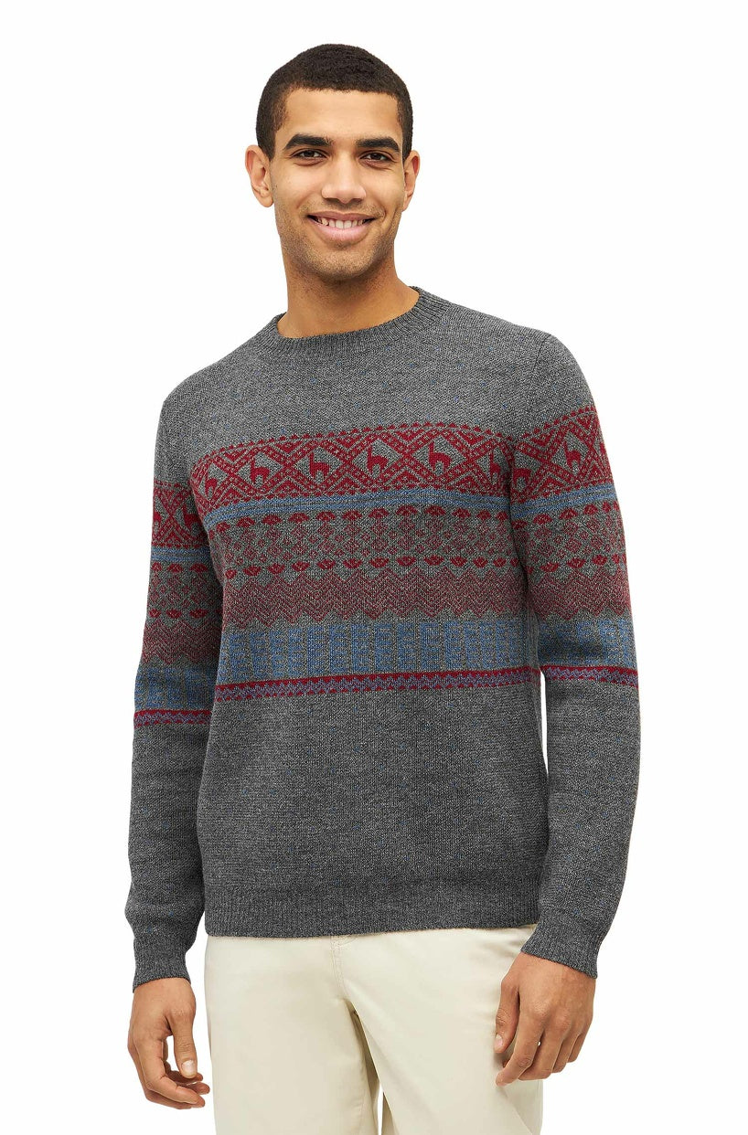 Apu Kuntur - Alpaka Pullover Herren NEVADA – Norweger-Stil aus Baby Alpaka | Verdancia 5