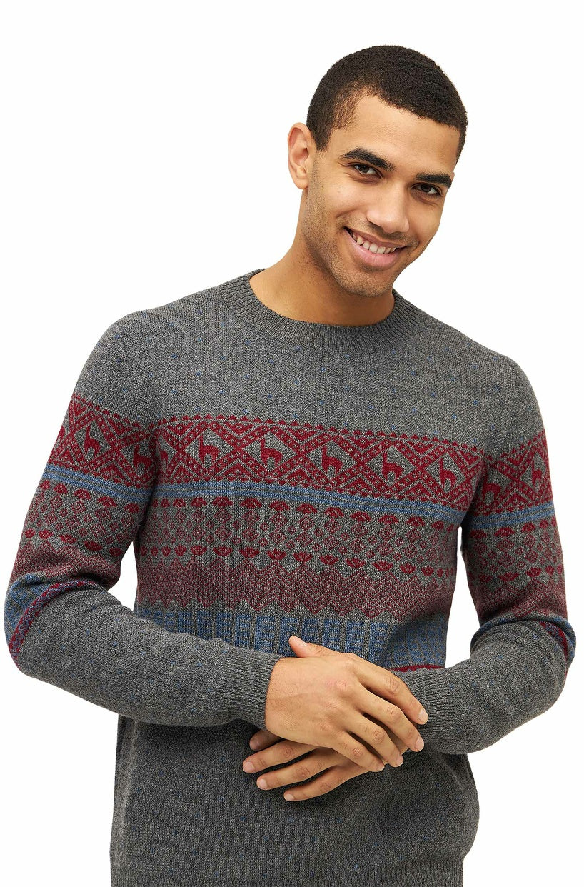 Apu Kuntur - Alpaka Pullover Herren NEVADA – Norweger-Stil aus Baby Alpaka | Verdancia 1