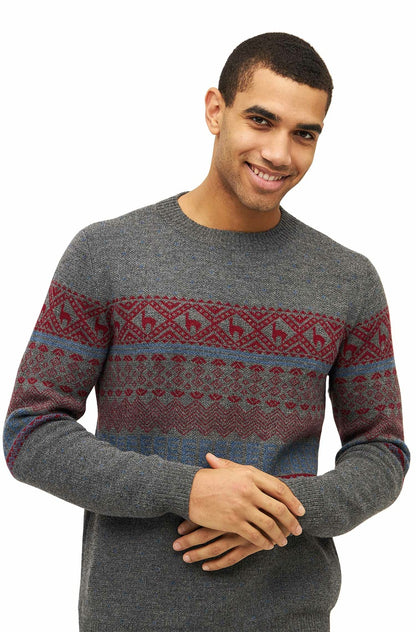 Apu Kuntur - Alpaka Pullover Herren NEVADA – Norweger-Stil aus Baby Alpaka | Verdancia 1