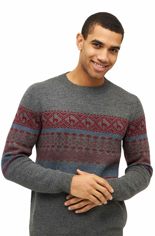 Apu Kuntur - Alpaka Pullover Herren NEVADA – Norweger-Stil aus Baby Alpaka | Verdancia 1