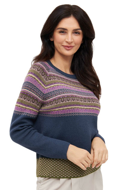 Apu Kuntur - Alpaka Pullover COLORES ANDEN – Kuscheliger Jacquard-Strick aus 100 % Baby Alpaka - Verdancia