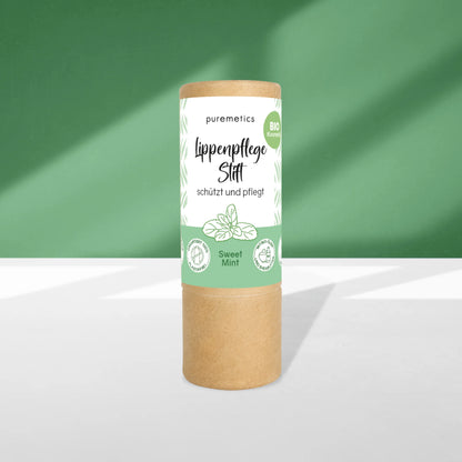 Puremetics | Lippenpflegestift „Sweet Mint“ – Natürliche Lippenpflege mit 97 % Bio-Ölen