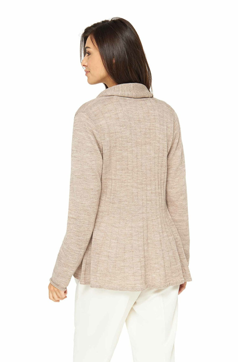 Apu Kuntur - Alpaka Strickjacke PENELOPE – Damen Schalkragenjacke aus Baby Alpaka | Verdancia 3