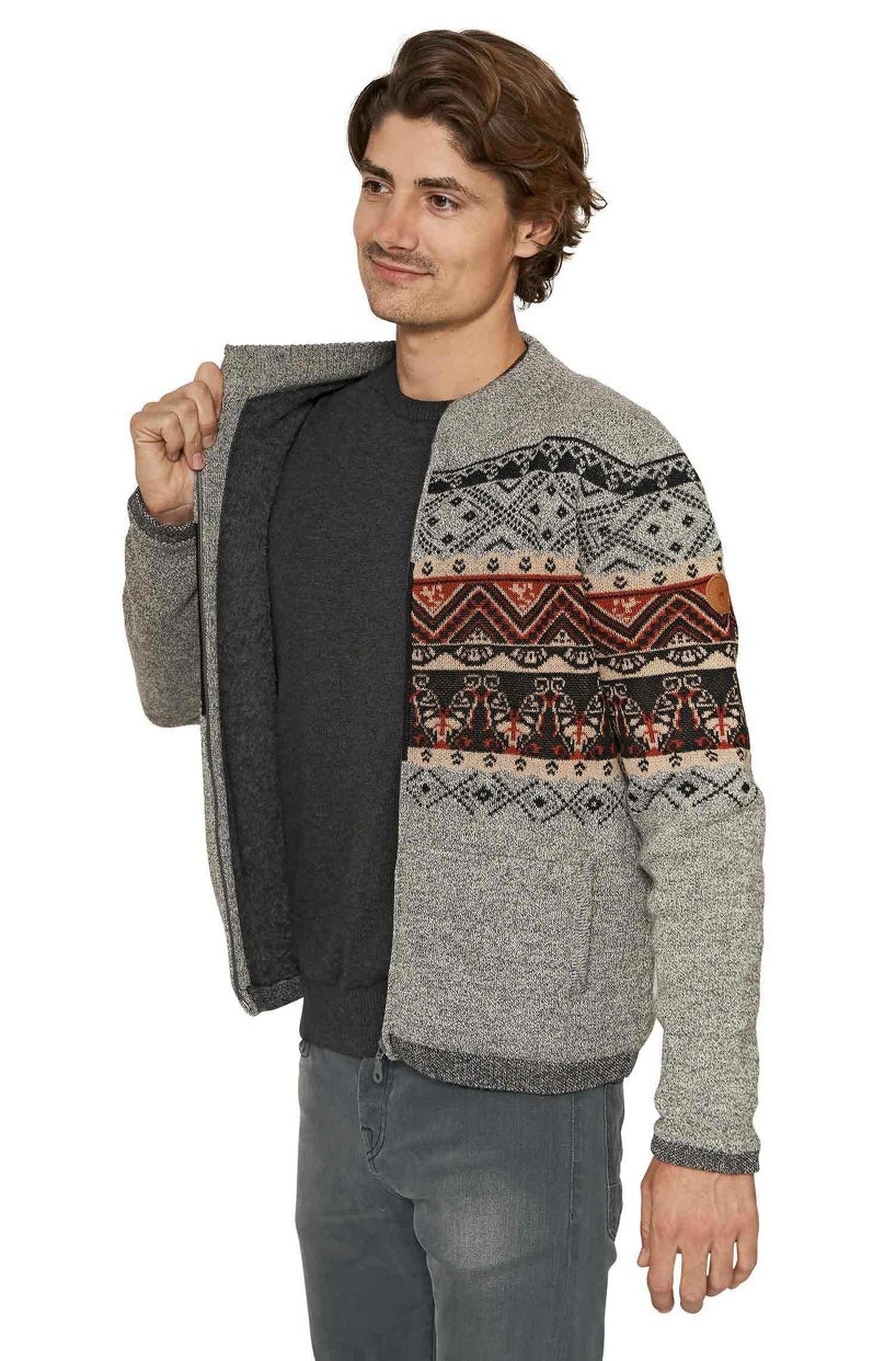 Apu Kuntur - Alpaka Strickjacke FIESTA – Herren-Jacke aus 100% Baby Alpaka | Verdancia 2