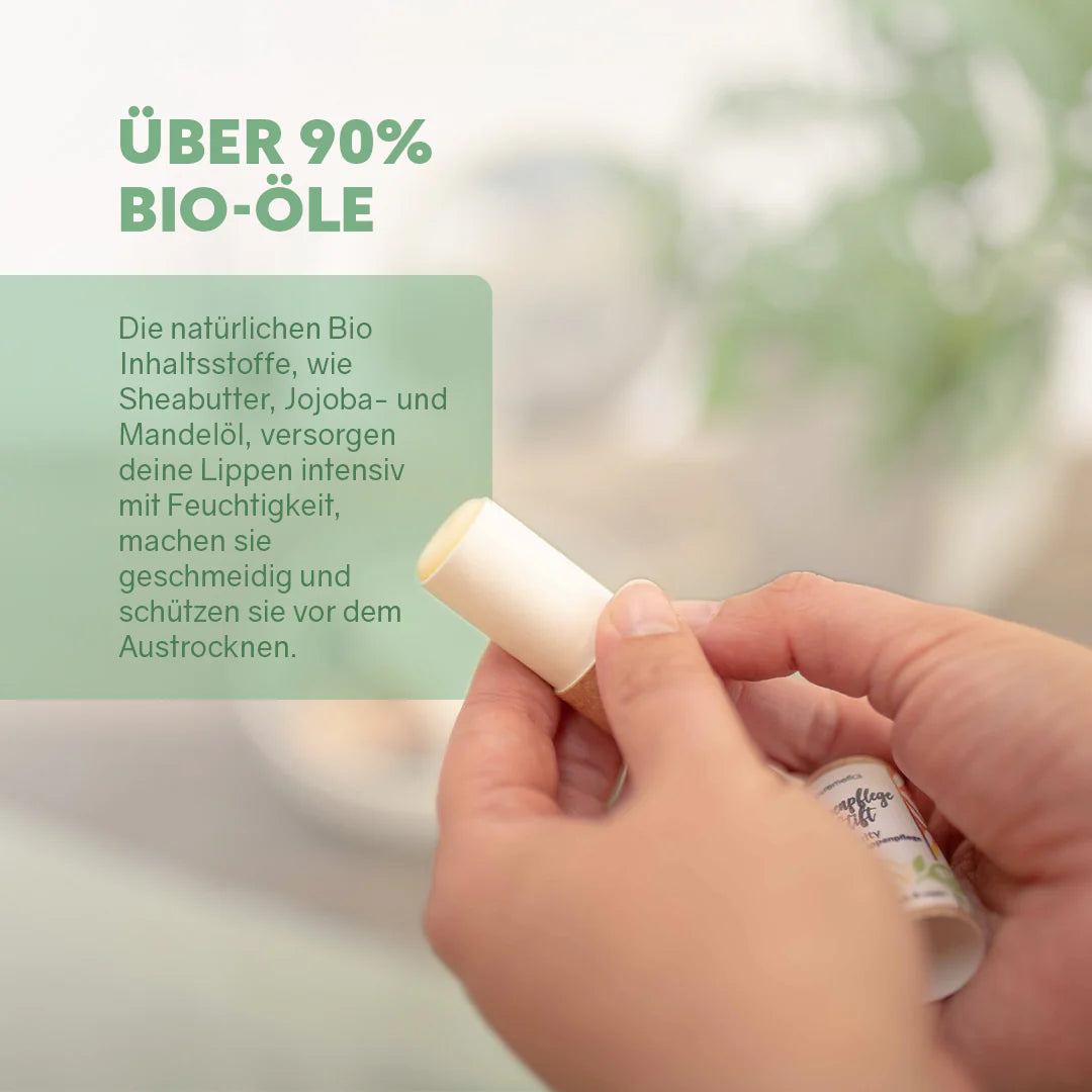 Puremetics | Lippenpflegestift „Sweet Mint“ – Natürliche Lippenpflege mit 97 % Bio-Ölen