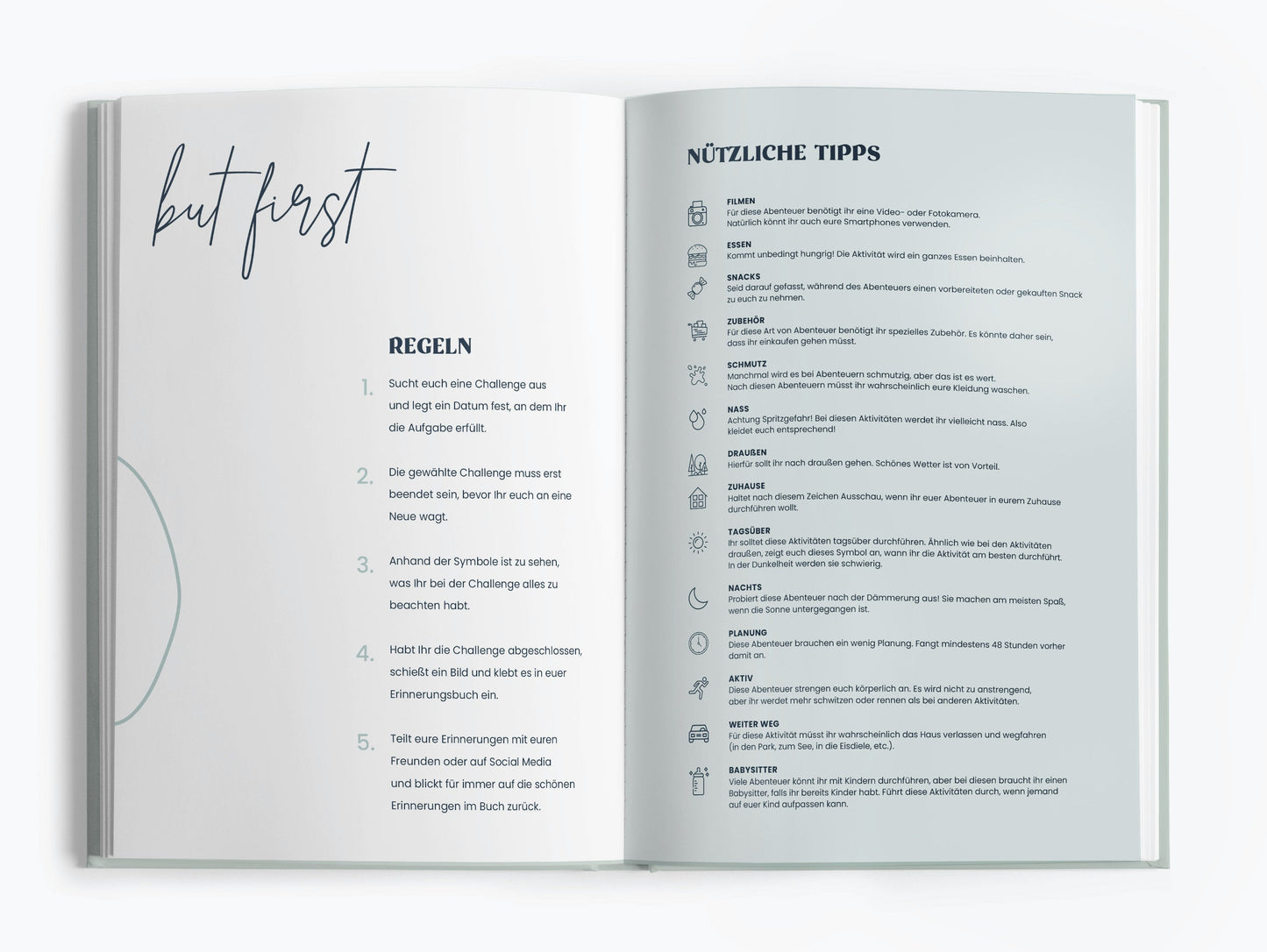 Gedrucktes memories2make Challengebuch für beste Freundinnen mit 32 gemeinsamen Abenteuern und Erinnerungen, Hartcover, bunte Gestaltung