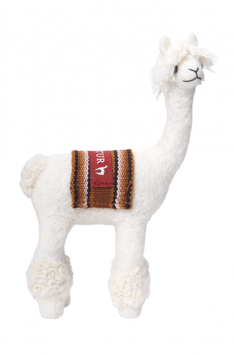 Apu Kuntur - Alpaka Stofftier RASSI - weiß