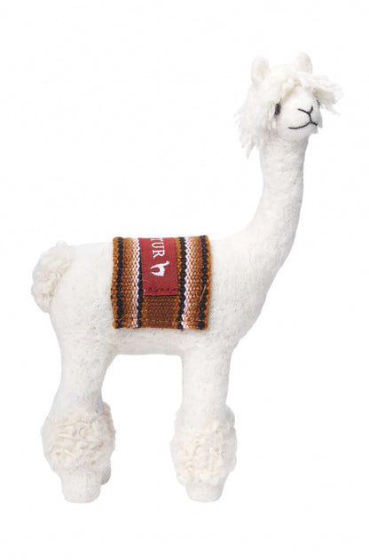Apu Kuntur - Alpaka Stofftier RASSI - weiß