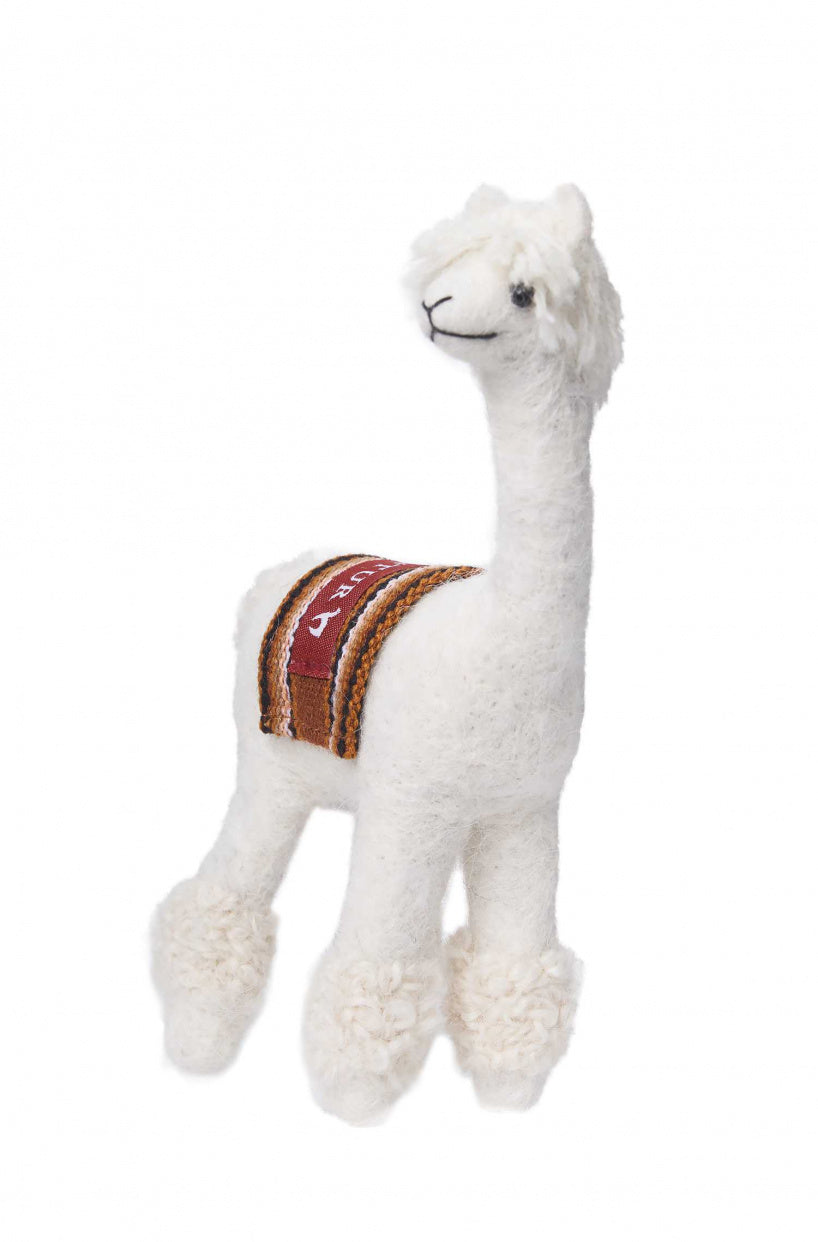 Apu Kuntur - Alpaka Stofftier RASSI - weiß