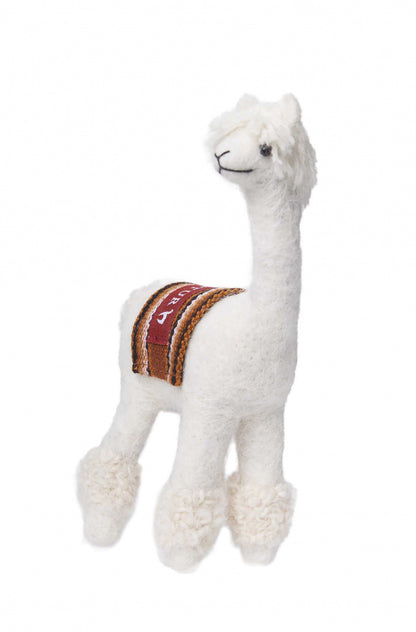 Apu Kuntur - Alpaka Stofftier RASSI - weiß