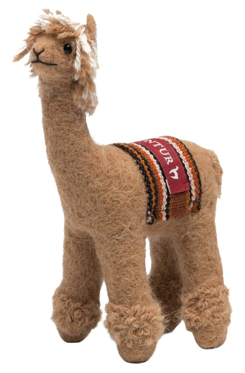 Apu Kuntur - Alpaka Stofftier RASSI - braun