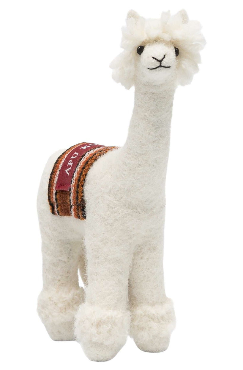 Apu Kuntur - Alpaka Stofftier RASSI - weiß