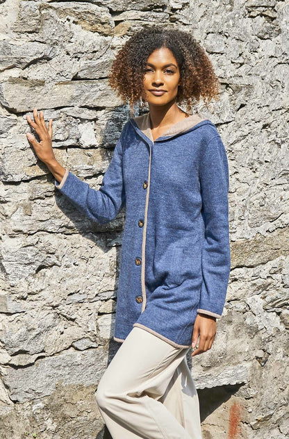 Apu Kuntur - Alpaka Mantel ALYSSA – Damen Parka aus Alpaka & Wolle - Verdancia