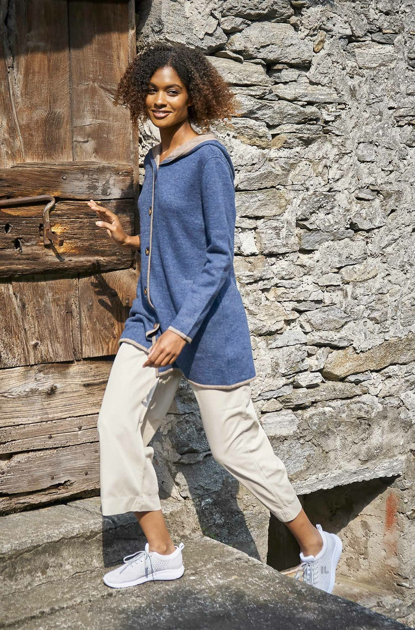 Apu Kuntur - Alpaka Mantel ALYSSA – Damen Parka aus Alpaka & Wolle - Verdancia