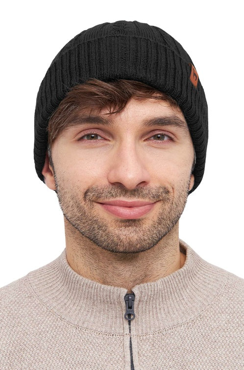 Alpaka Mütze Suave – 100 % Baby-Alpaka | Premium Winter-Accessoire - Apu Kuntur - Verdancia schwarz