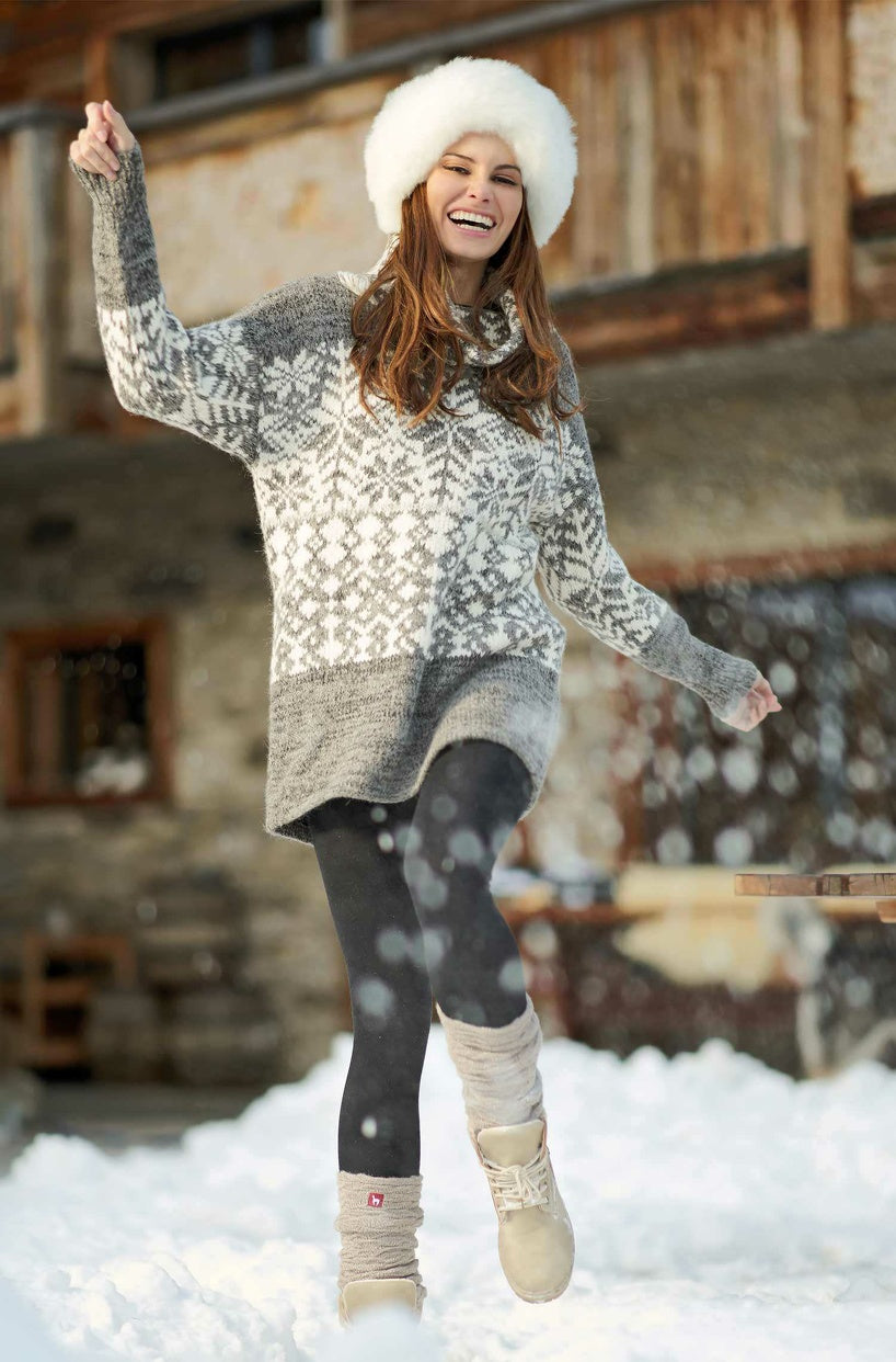 Apu Kuntur - Alpaka Fellmütze - 100% Alpaka-Fell - Verdancia weiss 2