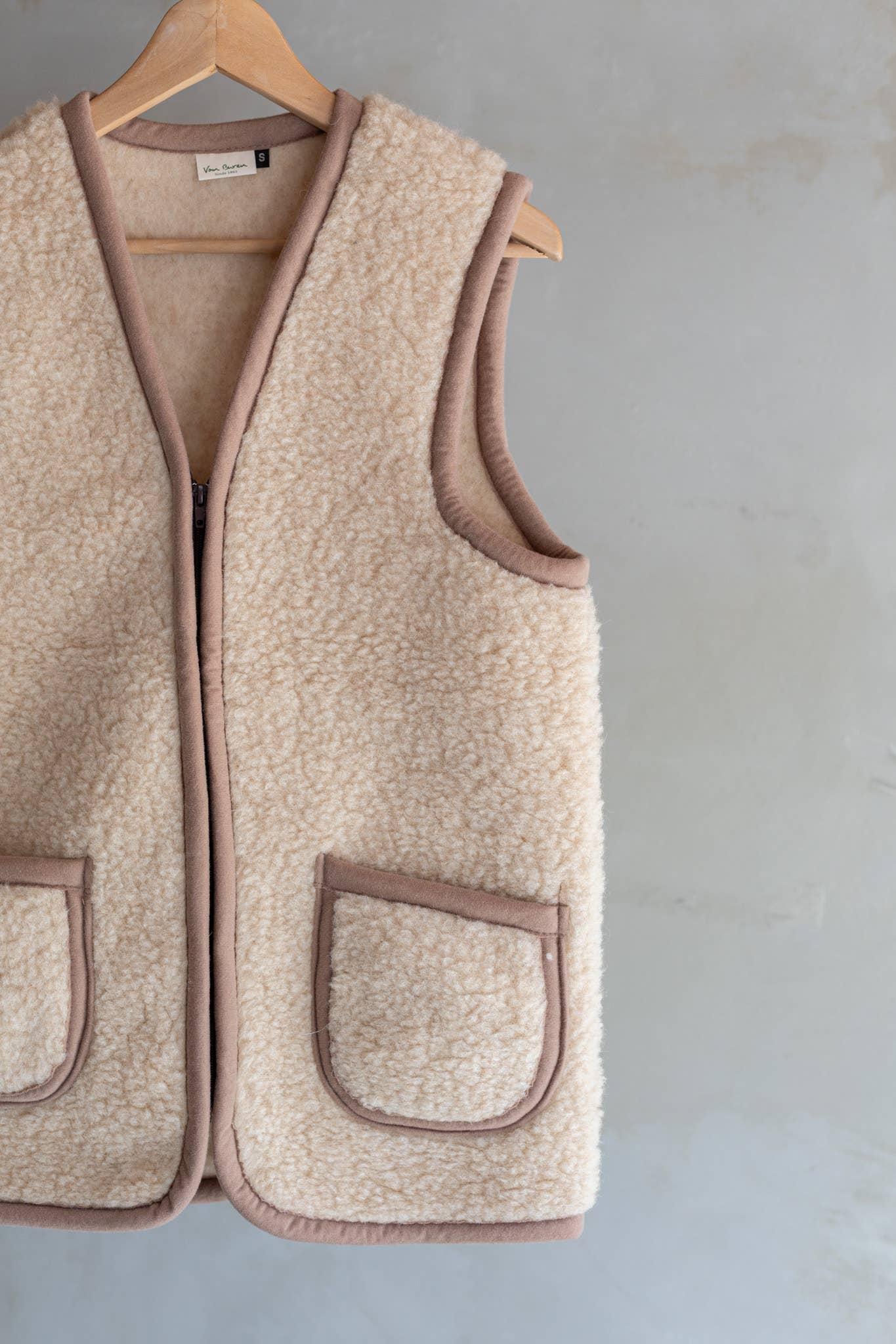 Schafswollweste - Bodywarmer - Taru Camel - - Verdancia