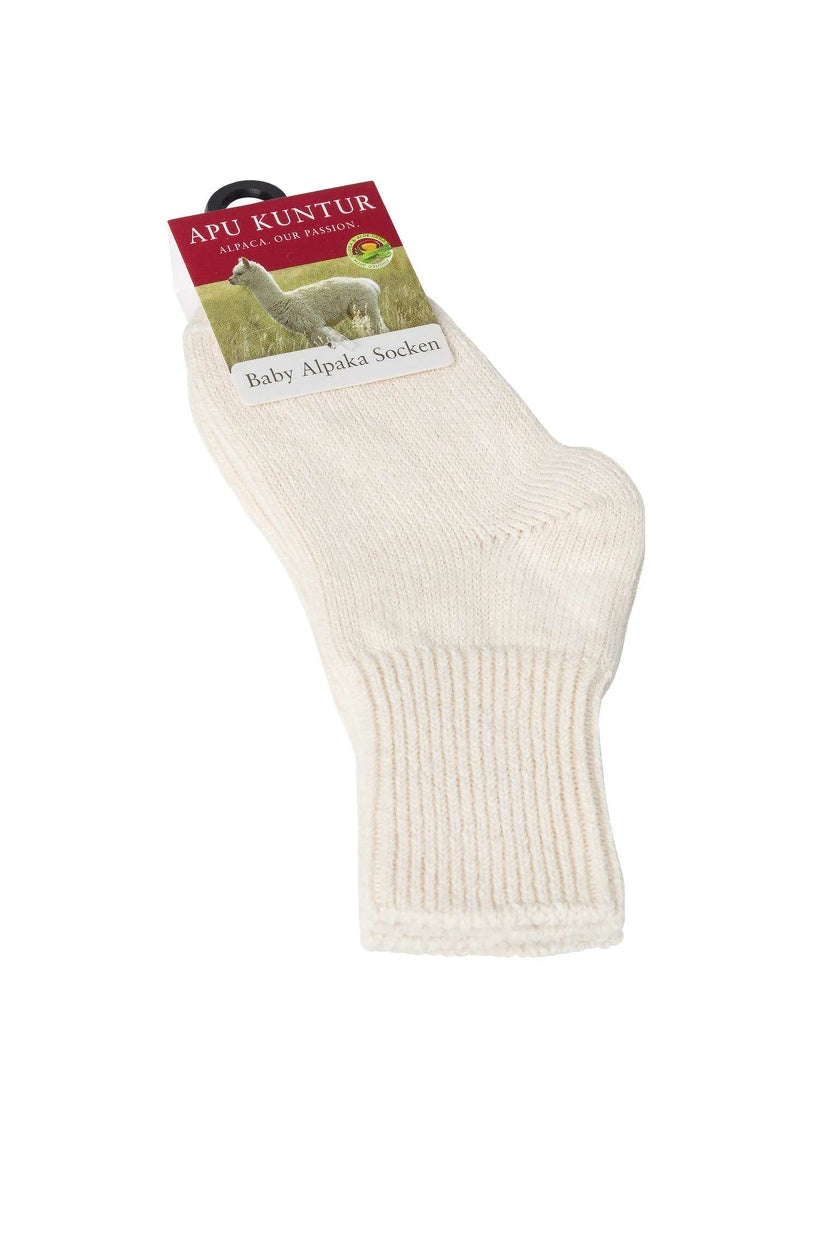 Apu Kuntur - Alpaka Socken Kinder – Baby Alpaka & Pima Baumwolle, extra weich - Verdancia