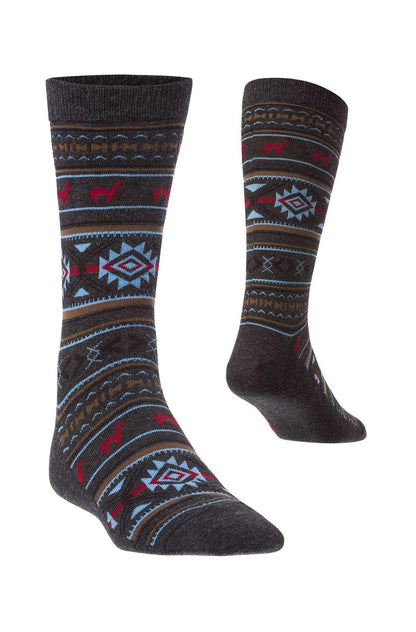 Apu Kuntur - Alpaka Jacquard Socken - Alpaka-Mix - Verdancia
