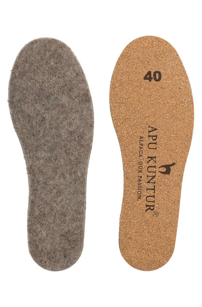 Apu Kuntur - Alpaka Thermosohlen - mit Kork - 10060 - 4