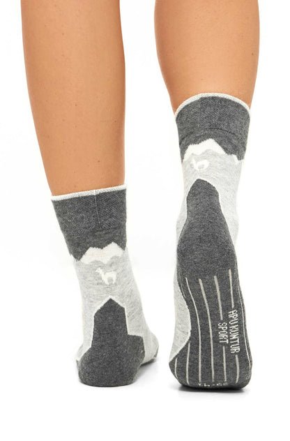 Apu Kuntur - Alpaka Premium Wandersocken | Baby-Alpaka-Pima-Mix