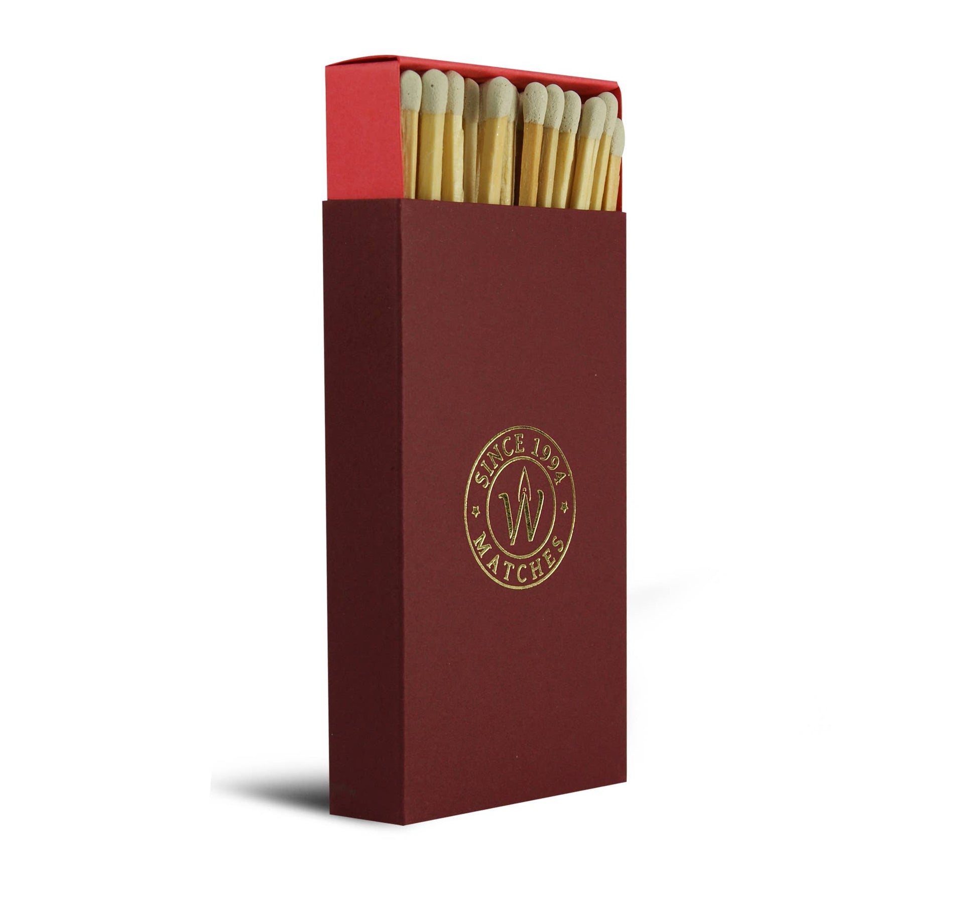 Premium Streichhölzer – Lange Design-Streichhölzer - Bordeaux - Verdancia