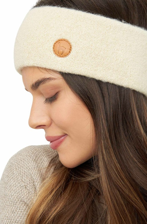 Apu Kuntur | Alpaka Stirnband Stretch | 96 % Baby-Alpaka Verdancia - wollweiß