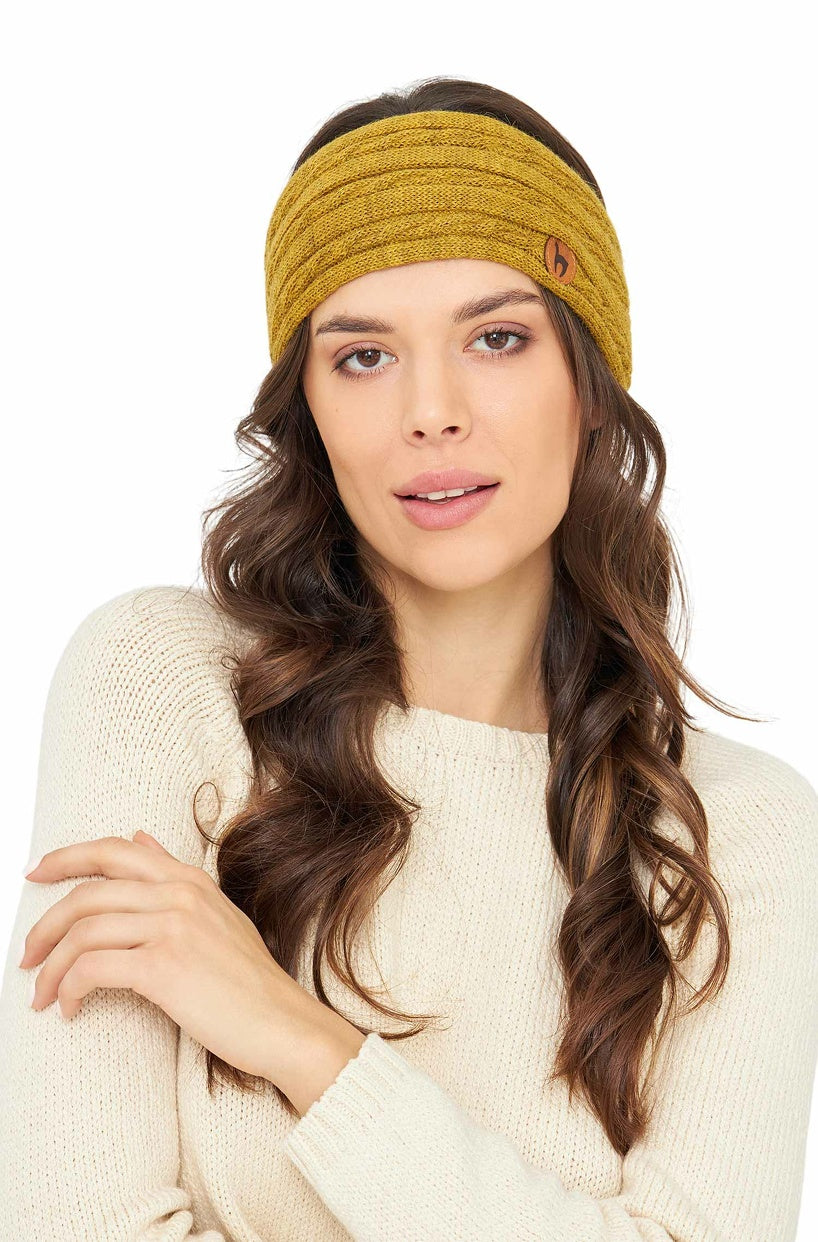 Alpaka Stirnband Suave – 100 % Baby‑Alpaka | Doppelt gestrickt - Apu Kuntur - Verdancia 1