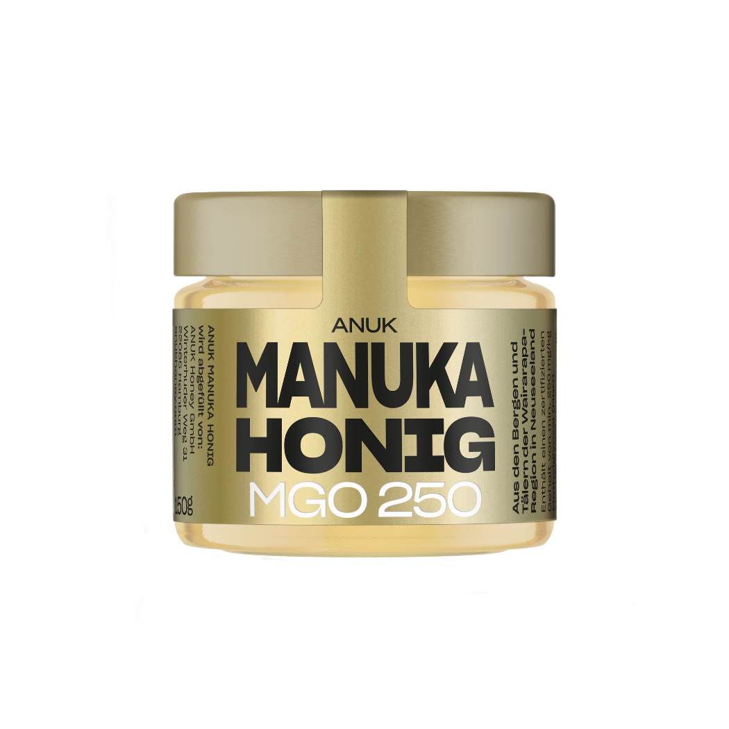 Miel de Manuka ANUK MGO 250 – Qualité supérieure de Nouvelle-Zélande