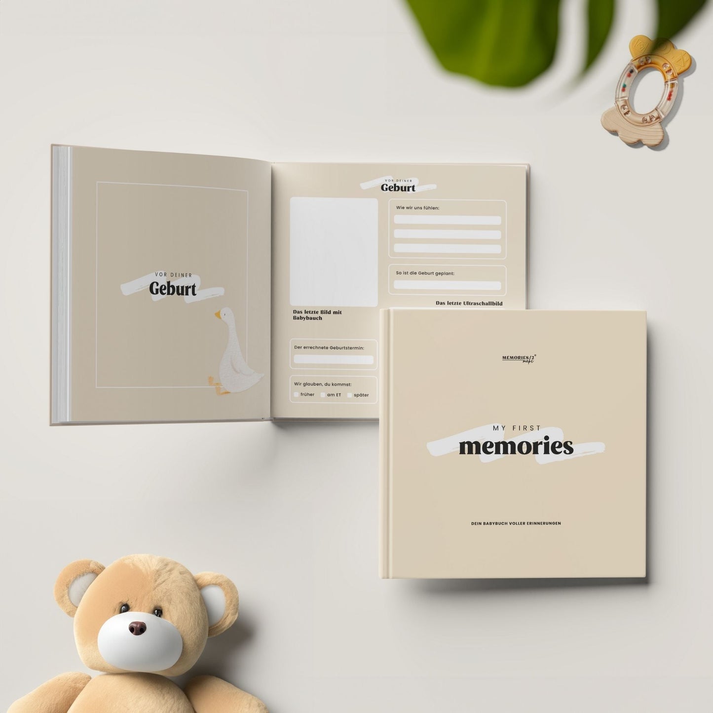 Memory book für Babys, „My First Memories“ von memories2make, erstes Jahr und besondere Momente in einem liebevollen Album