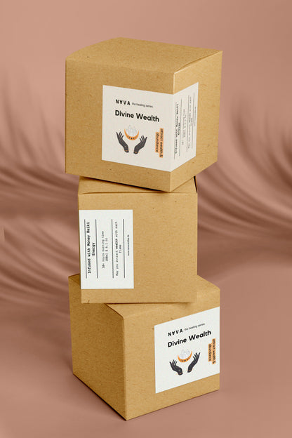 Nava Berlin Divine Wealth Kerze – 100 % Bio-Sojawachs für Fülle & Wohlstand - Verdancia