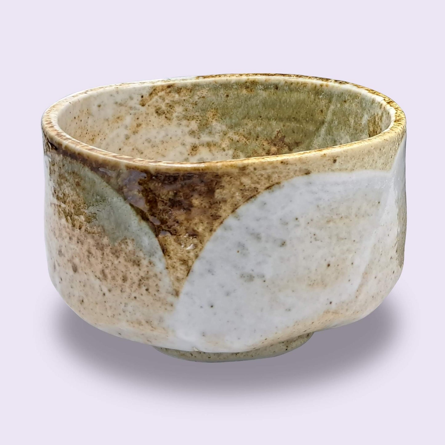 Japanische Matcha Schale - Chawan Yuki - handgemacht aus Keramik - 12x8cm - Verdancia