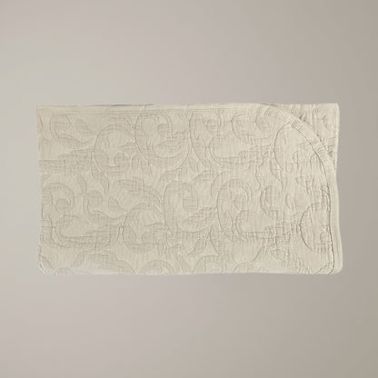 Finole Grand-Jasmin Matelassé Tagesdecke aus Giza 86 Baumwolle – 240 × 260 cm